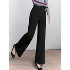 Damen Hochtaillierte Palazzo-Hose mit seitlichen Falten R&B