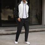 Herren Sportliche Trainingsjacke und Jogginghose Set R&B