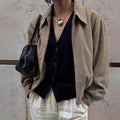 Damen Lässige Oversized Jacke aus weichem Material R&B