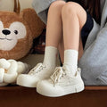 Damen Plattform-Sneaker mit dicker, gepolsterter Sohle und modischem Design R&B