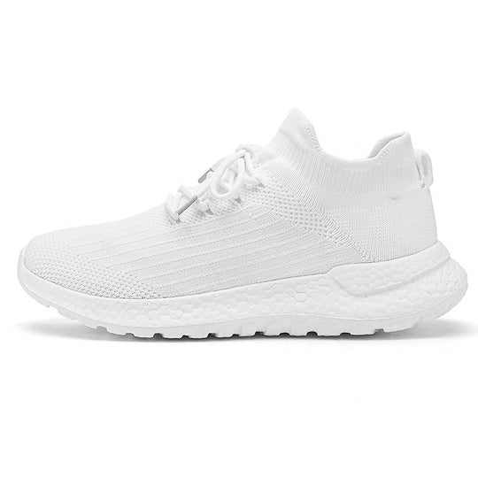 Damen sportliche Sneaker mit atmungsaktiver Strick-Oberfläche und stabiler Sohle R&B