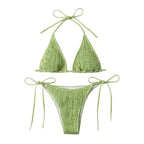 Damen Raffinierter Triangel-Bikini mit verstellbaren Bändern