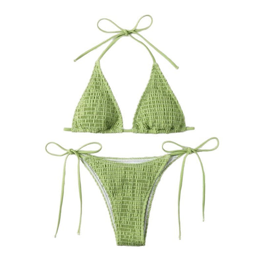 Damen Raffinierter Triangel-Bikini mit verstellbaren Bändern R&B