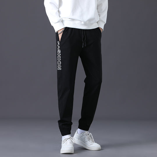 Herren modische Jogginghose mit elastischem Bund und seitlichen Taschen R&B