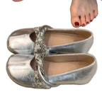 Damen modische Ballerinas mit dekorativem Riemchen und hochwertigem Innenfutter R&B