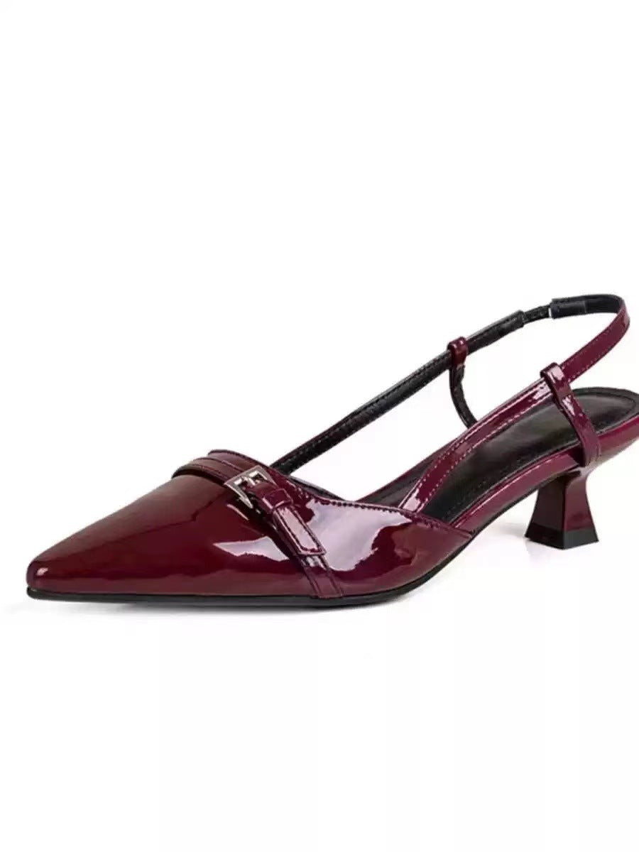 Damen Slingbacks mit elegantem Blockabsatz R&B