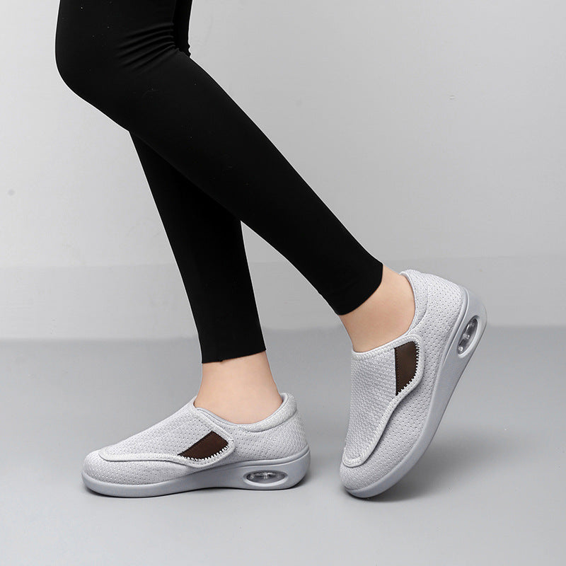 Damen Bequeme Slip-On Fitnessschuhe mit atmungsaktivem Mesh-Obermaterial R&B
