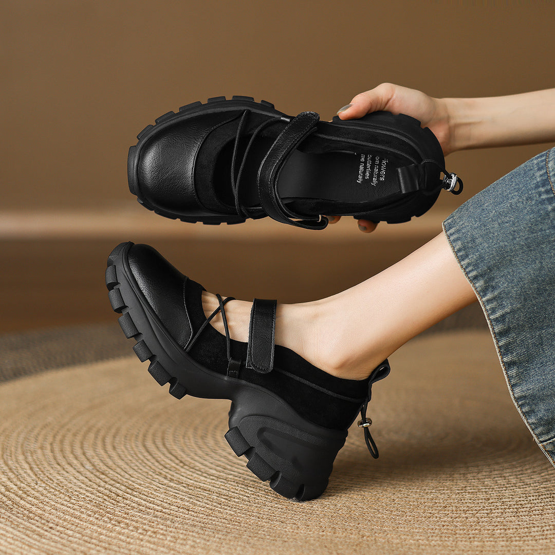 Damen modische Slingback-Schuhe mit elastischen Riemen und bequemer Sohle R&B