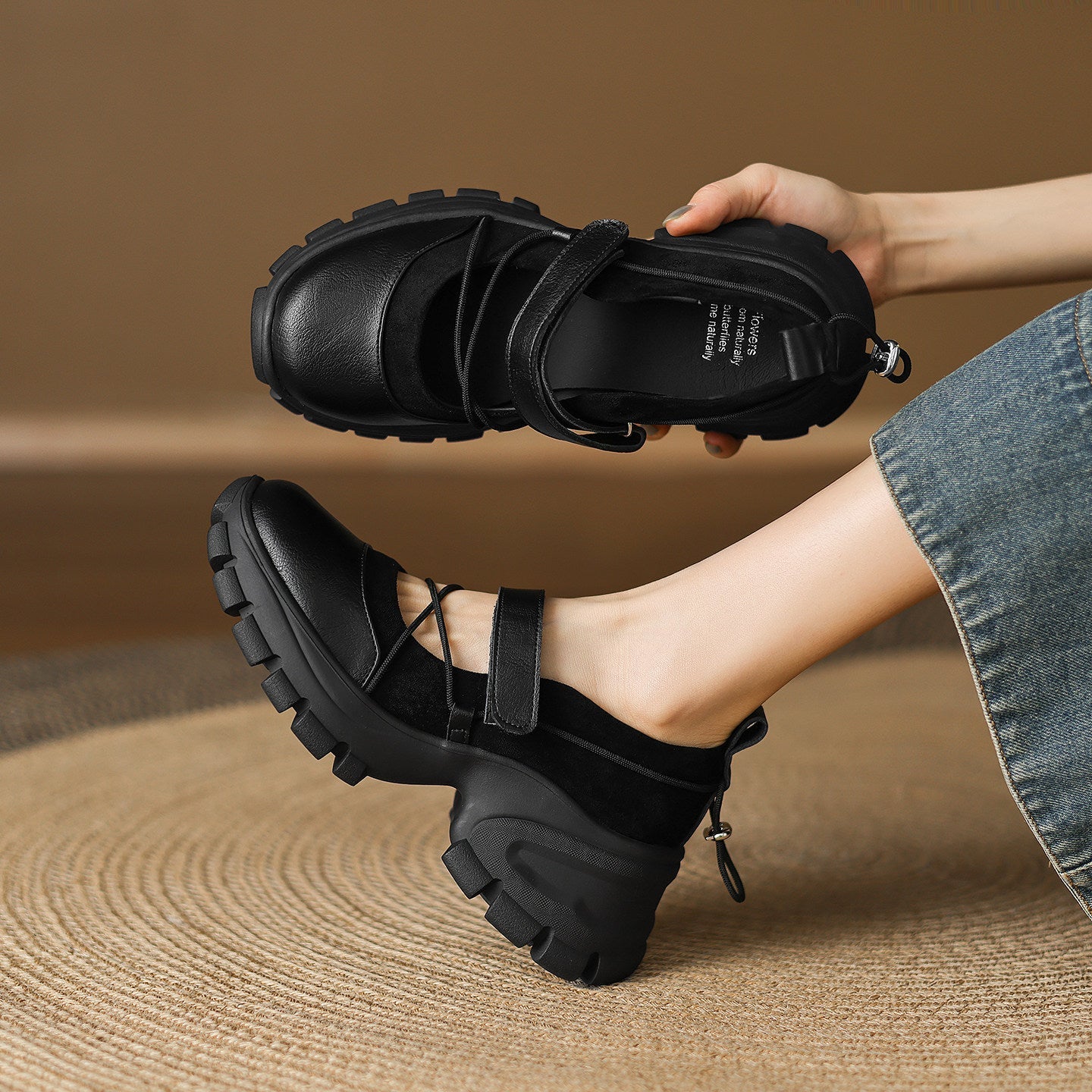 Damen modische Slingback-Schuhe mit elastischen Riemen und bequemer Sohle R&B