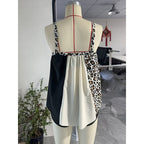 Damen Tankini mit modischem Leoparden-Design und edlen Elementen R&B