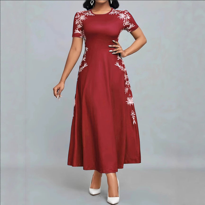 Damen Elegantes Maxikleid mit floralen Stickereien R&B