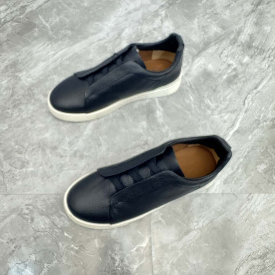 Damen Slip-On Sneakers mit eleganter Lederstruktur und rutschfester Sohle R&B