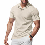 Herren Kurzarm Poloshirt mit strukturiertem Design R&B