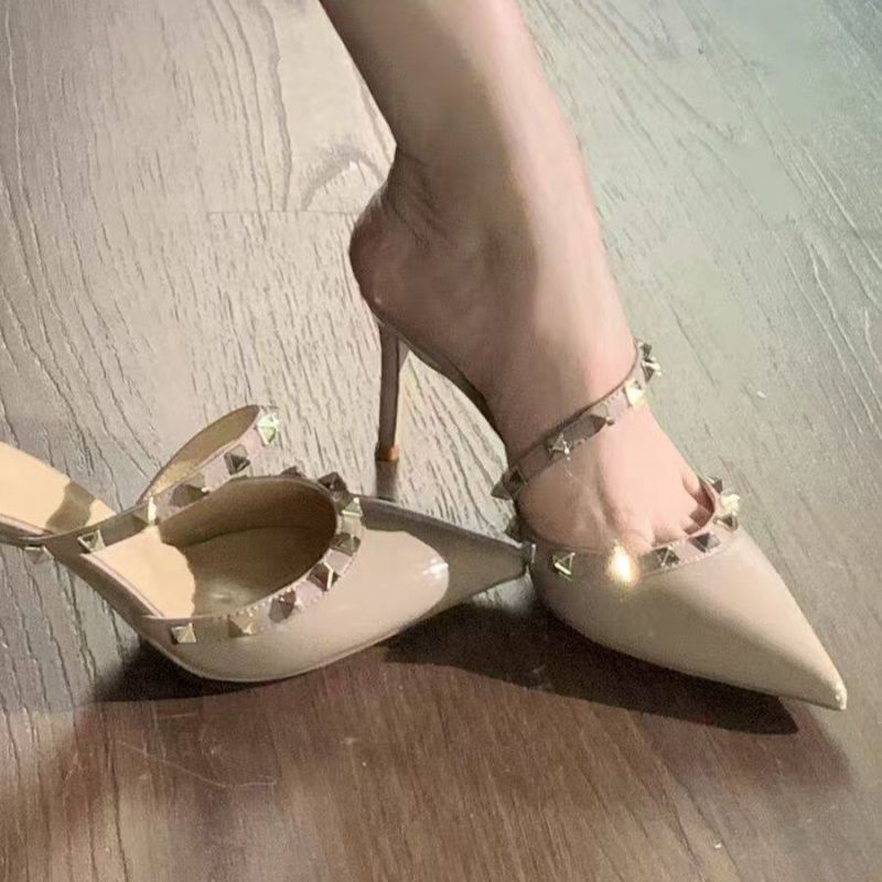 Damen elegante Slingback-Pumps mit modischer Strassverzierung R&B