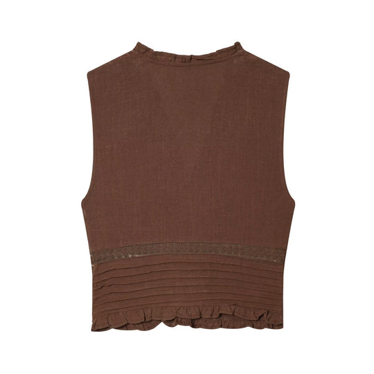 Damen Blusenshirt mit feiner Drapierung und dekorativen Knopfdetails R&B