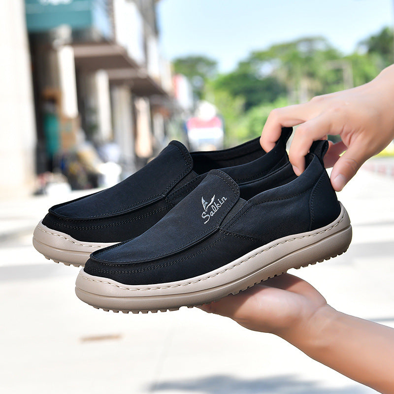Herren Slip-On Komfortschuhe mit atmungsaktiver Oberflächenstruktur R&B