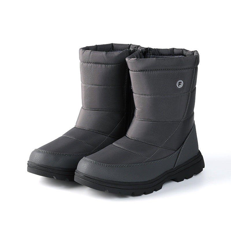 Damen isolierte Winterstiefel mit rutschfester Sohle und praktischem Schnellverschluss R&B