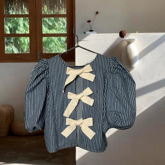 Damen Bluse mit lässigem Schnitt und verspielten Rüschen R&B