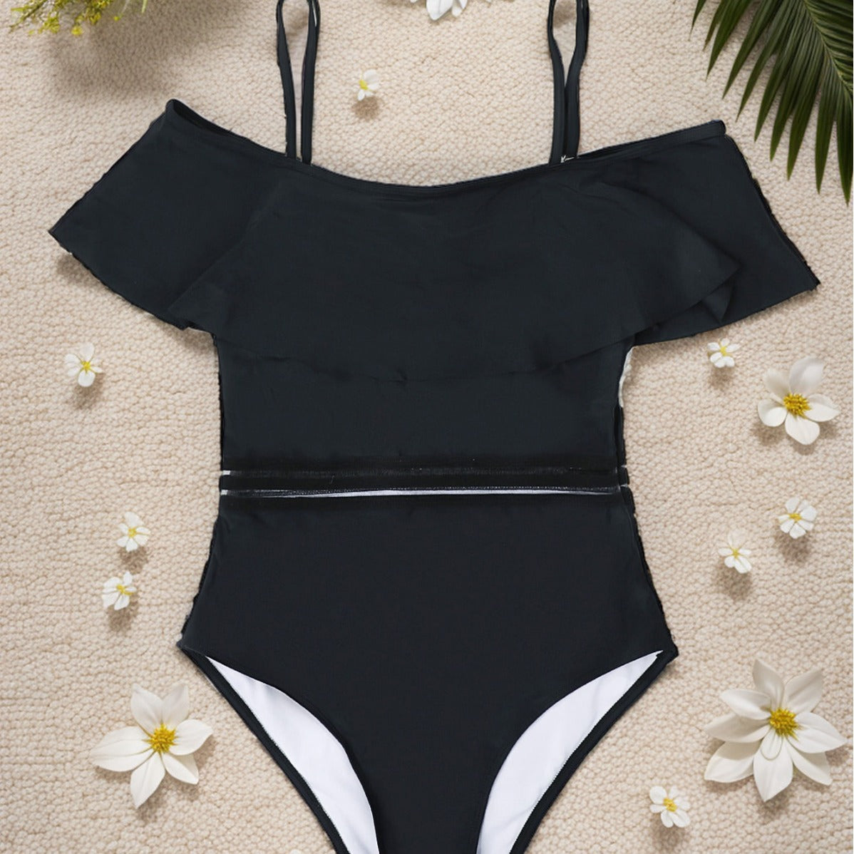 Damen Off-Shoulder Badeanzug R&B