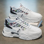 Damen Trendy Chunky Sneakers mit modischem Grafikdesign