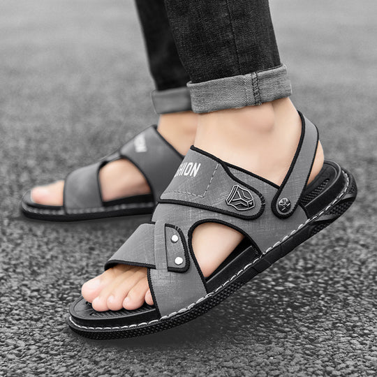 Damen Sportliche Badesandalen mit ergonomischem Klettverschluss und rutschfester Sohle R&B