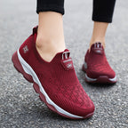 Damen Atmungsaktive Slip-On Spazier-Sneaker mit flexibler Sohle R&B