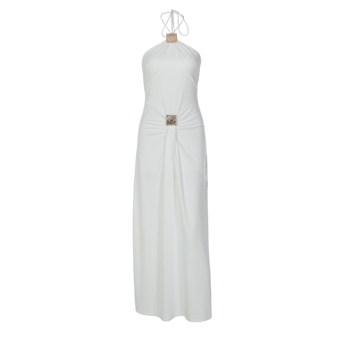 Damen Elegantes Wickelkleid mit raffiniertem Halterneck R&B
