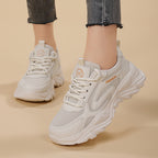Damen sportive Sneakers mit atmungsaktivem Obermaterial und dämpfender Sohle