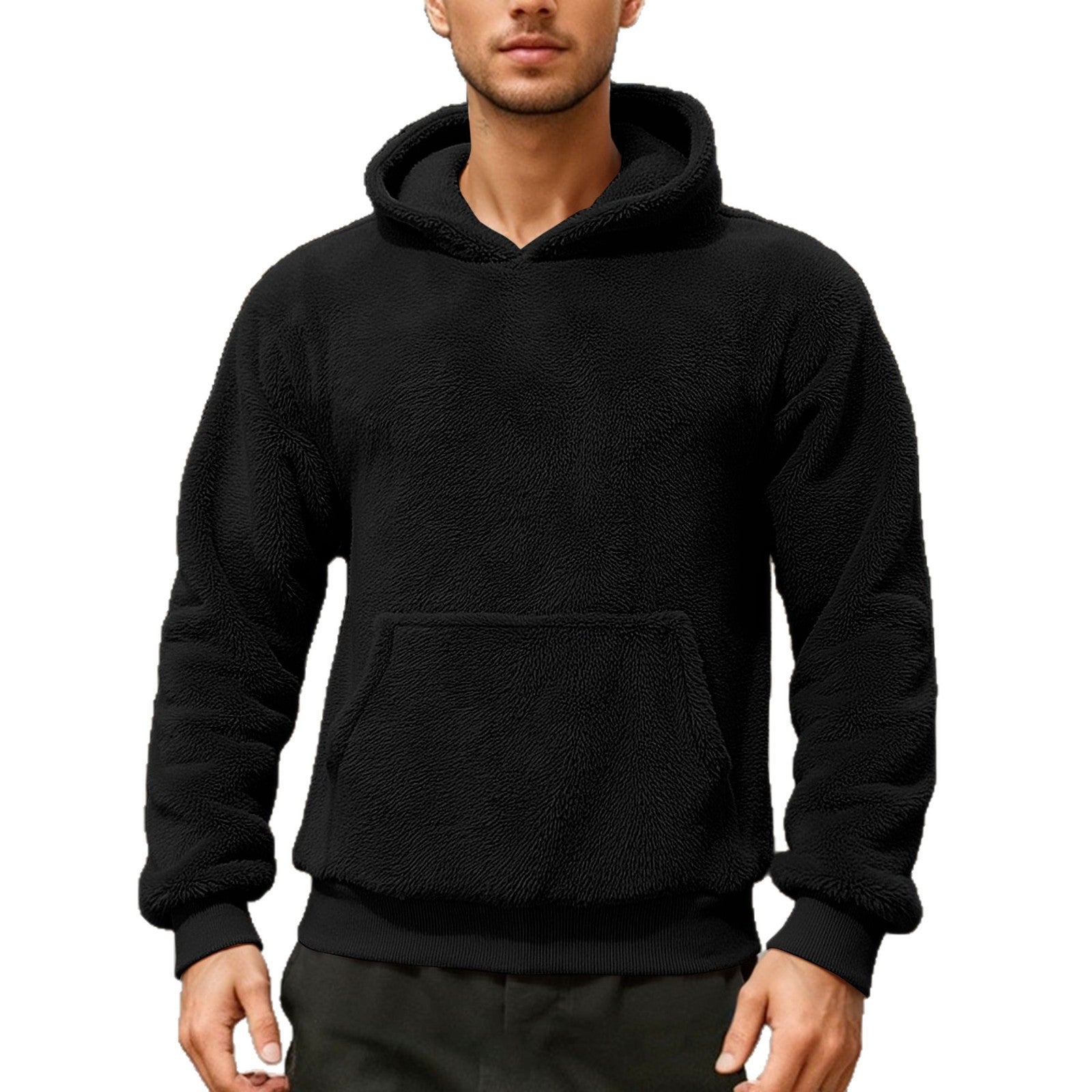 Herren bequemer Oversized Kapuzenpullover R&B