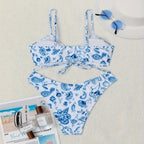 Damen Bikini-Set mit verspieltem Floral-Design R&B