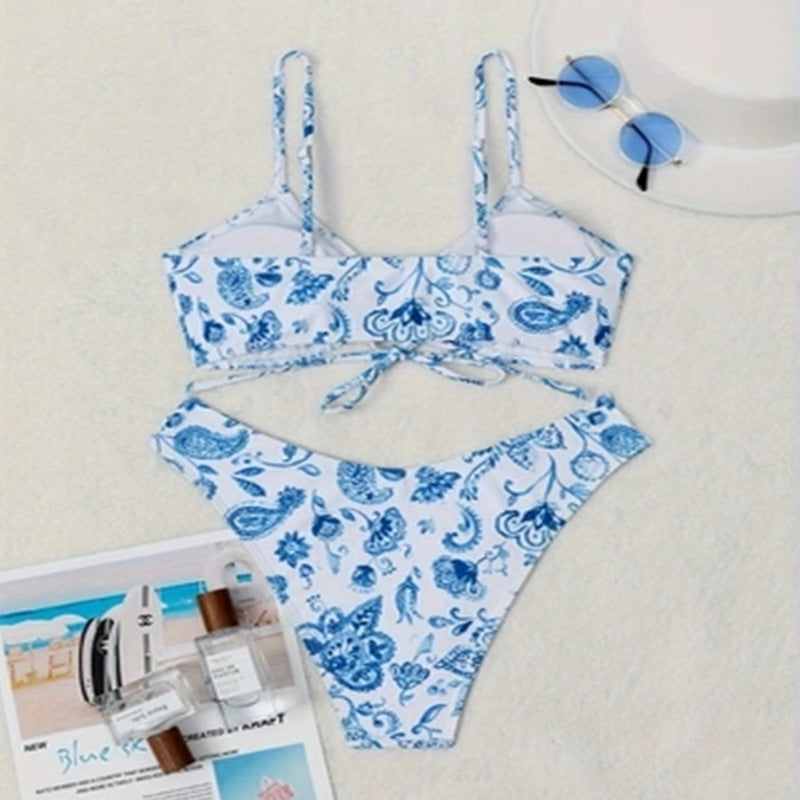 Damen Bikini-Set mit verspieltem Floral-Design R&B