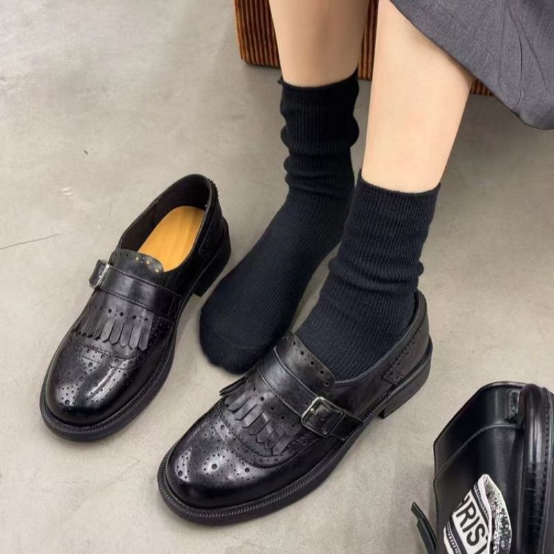 Damen Schnürschuhe mit dekorativen Fransen R&B