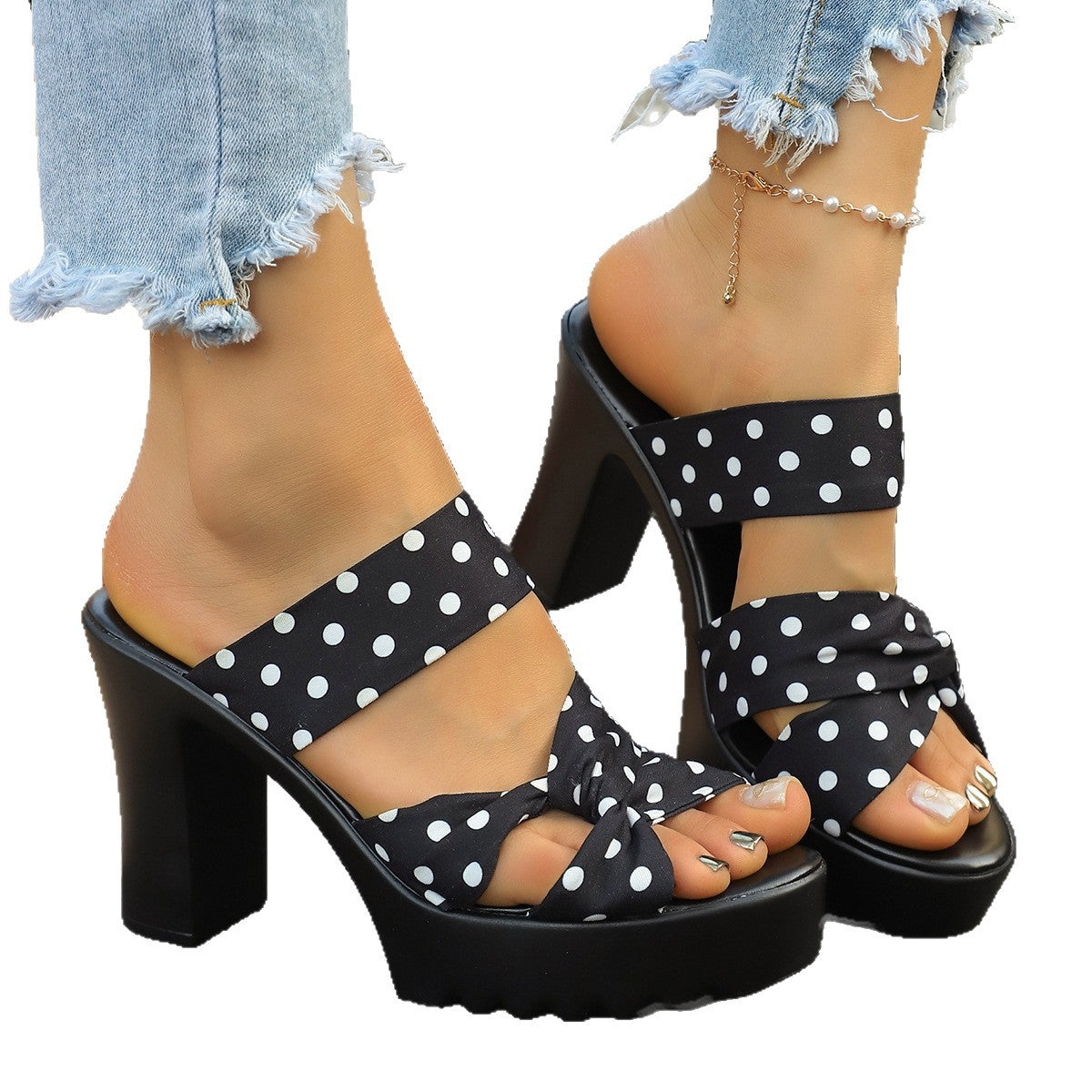 Damen Plateausandalen mit elegantem Schleifen-Design R&B