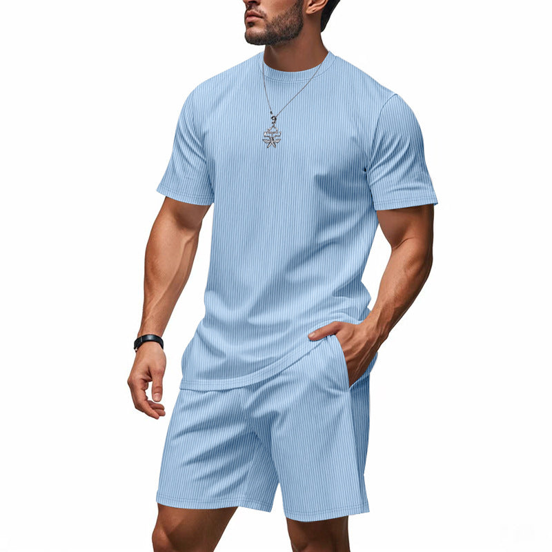 Herren stylishes Freizeit-Set aus atmungsaktivem Material R&B