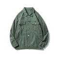 Damen Casual Utility-Jacke mit klassischen Druckknöpfen und praktischen Taschen