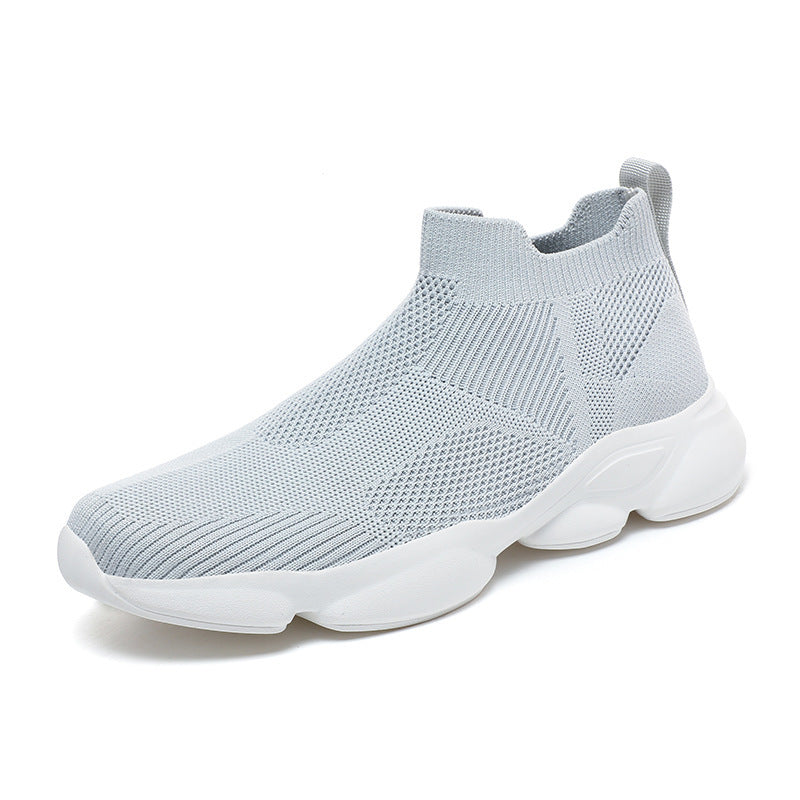 Damen Strick-Sneaker mit elastischem Schaft und rutschfester Sohle R&B