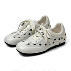 Damen sportliche Sneakers mit modischem Punktedesign R&B