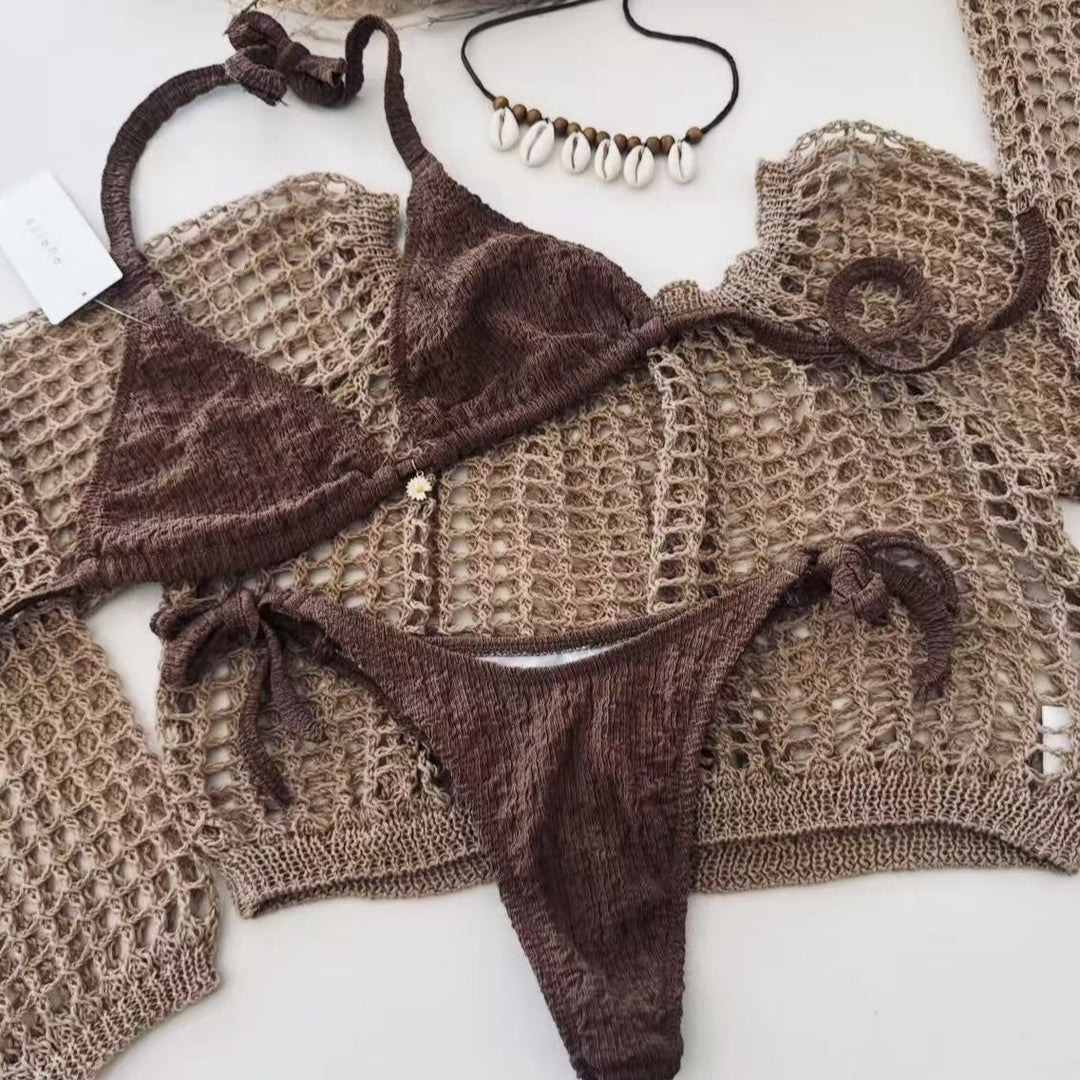 Damen Bikiniset mit transparenter Overlayer R&B