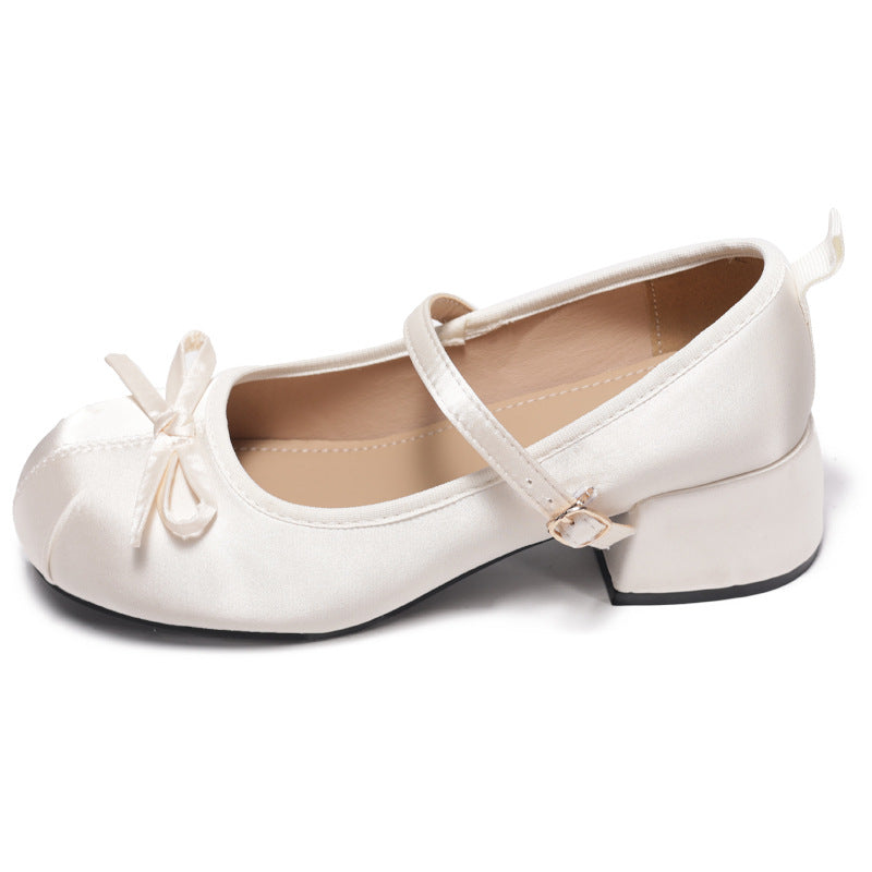 Damen Ballerinas mit elegantem Riemchen und zierlichem Schleifenakzent R&B