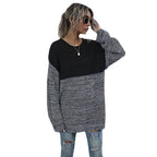 Damen Oversized Strickpullover mit modernem Farbverlauf R&B