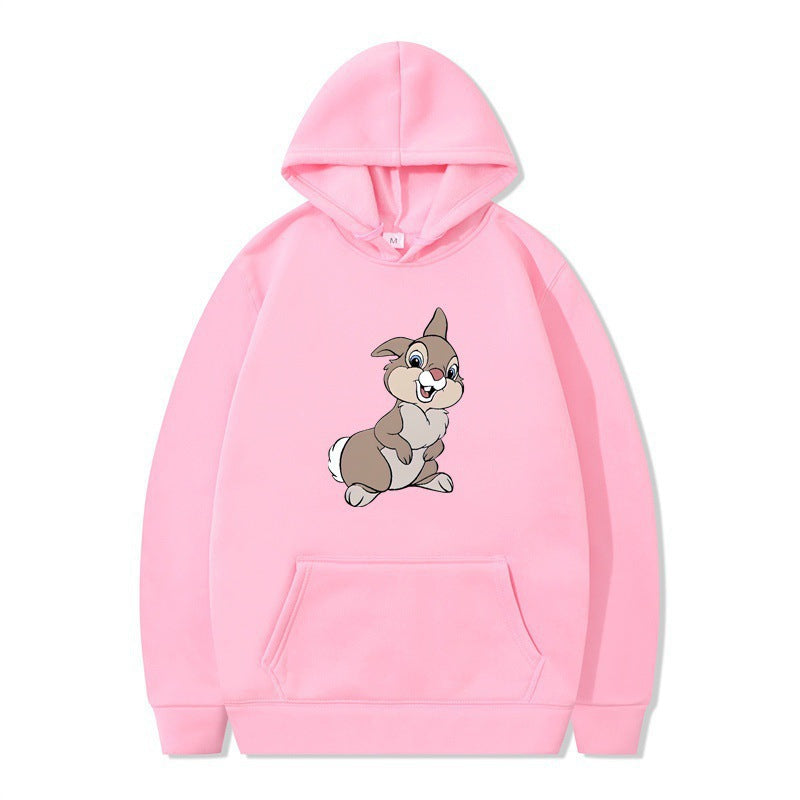 Damen Kapuzenpullover mit niedlichem Hasen-Design und bequemen Kängurutaschen R&B