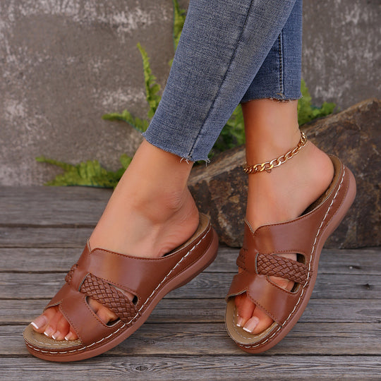 Damen komfortable und elegante Riemensandalen R&B