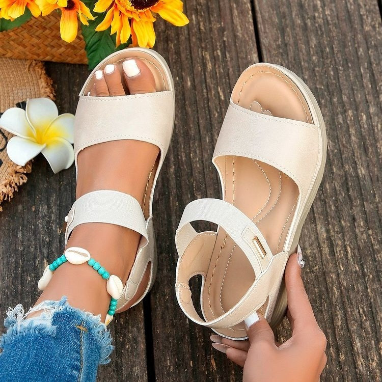 Damen bequeme Sandalen mit atmungsaktivem Obermaterial und rutschfester Sohle R&B