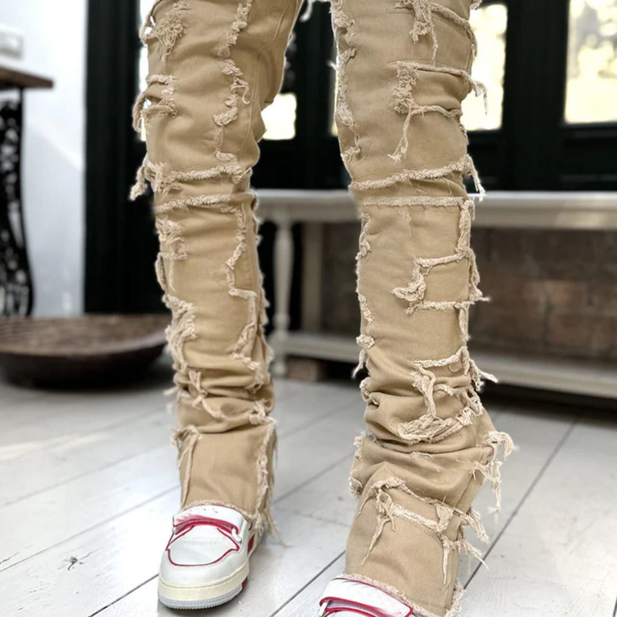 Herren Schnittige Jeanshose mit Rissoptik R&B