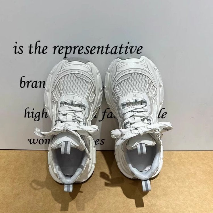 Damen Sportliche Performance-Sneaker mit atmungsaktiver Mesh-Oberfläche und dämpfender Sohle R&B