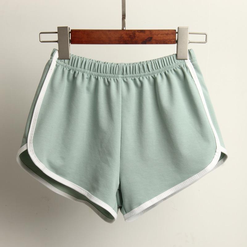 Damen Sportliche Shorts mit elastischem Bund und Kontraststreifen R&B