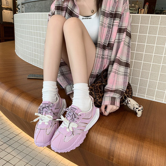 Damen Chunky Sneaker mit rutschfester Sohle und atmungsaktivem Obermaterial R&B
