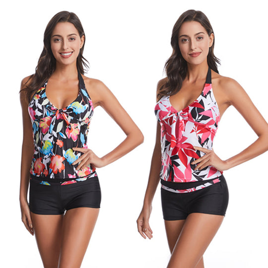 Damen Stylish Sport Tankini mit Shorts R&B