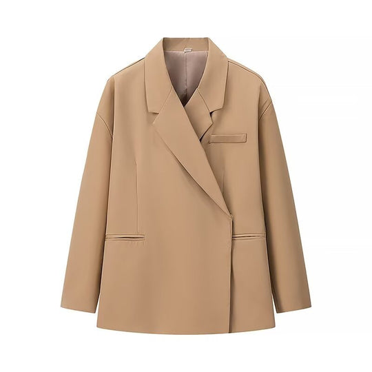 Damen elegante Oversize-Jacke mit schickem Revers R&B