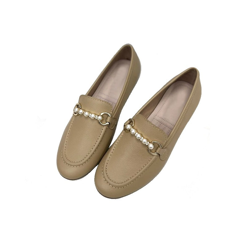Damen Mokassins mit elegantem Perlen-Akzent